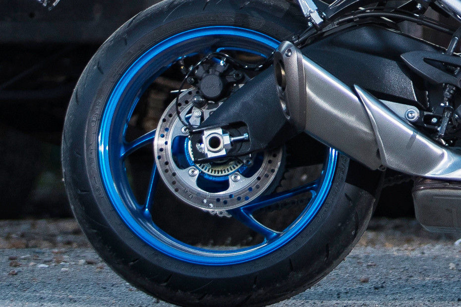 Rear Tyre View of 2021 GSX S1000