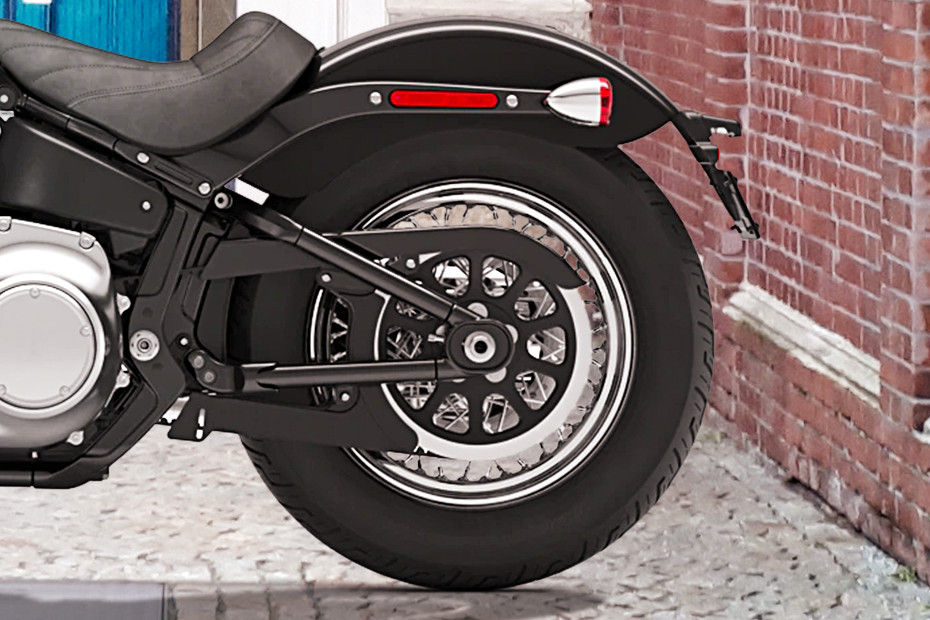 Rear Tyre View of Softail