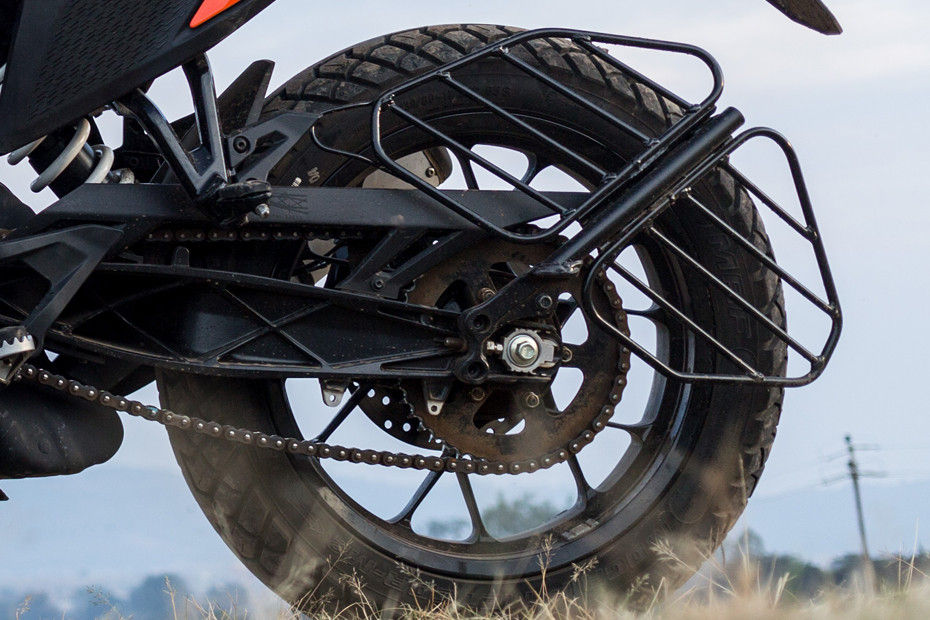 Rear Tyre View of 250 Adventure