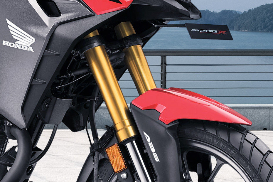 Front Suspension View of CB200X