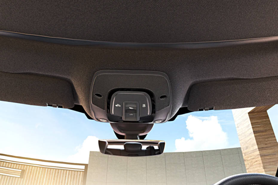 Sunroof controls with rear view mirror Image of RS5