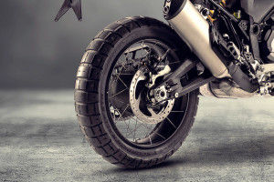 Rear Tyre View of DesertX