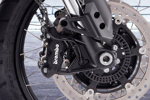 Front Brake View of V85 TT