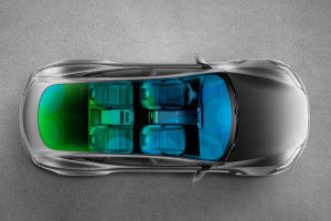 Top view Image of Model S