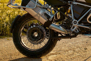 Rear Tyre View of R 1250 GS Adventure