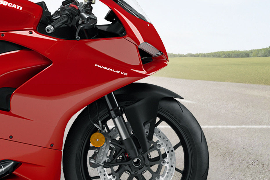 Front Suspension View of Panigale V2