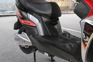 Rear Tyre View of Racer