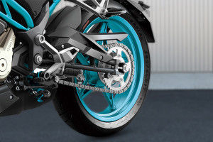 Rear Tyre View of 300NK