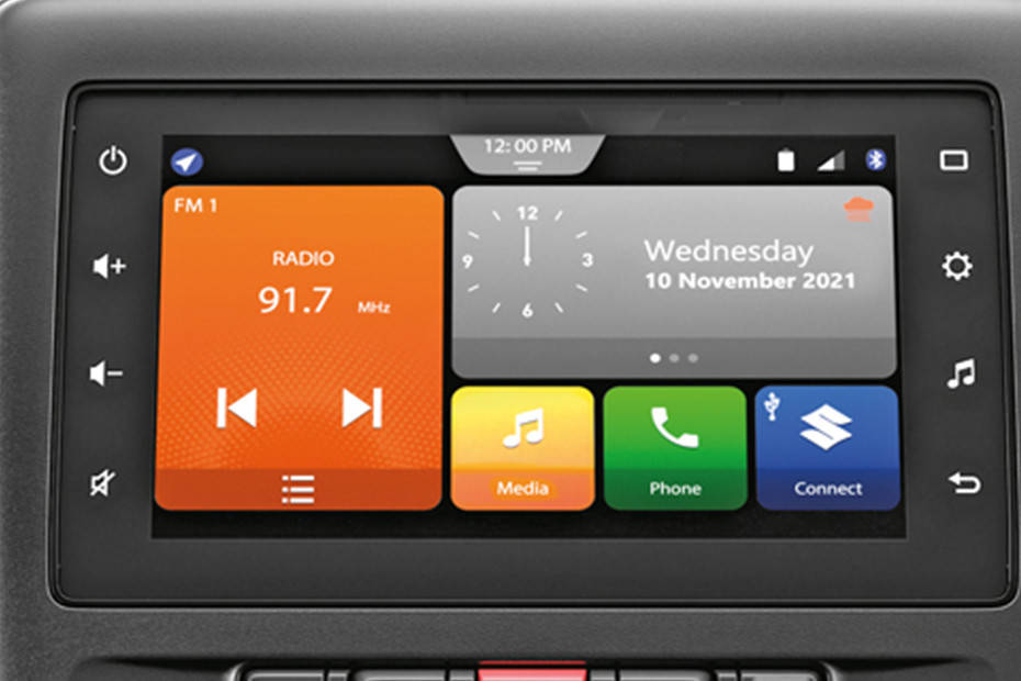 Infotainment System Main Menu Image of Celerio