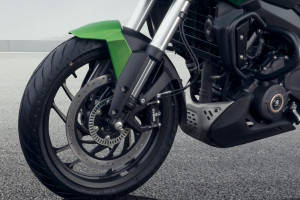 Front Brake View of Dominar 400