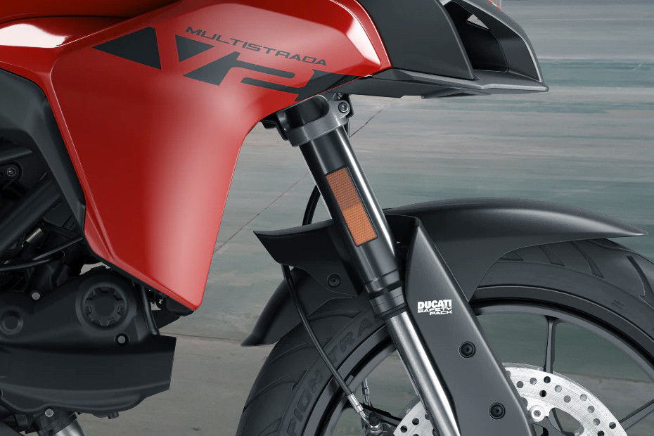 Front Suspension View of Multistrada V2