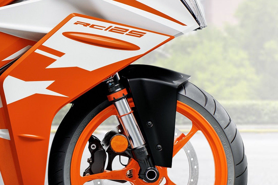 Front Suspension View of 2021 RC 125