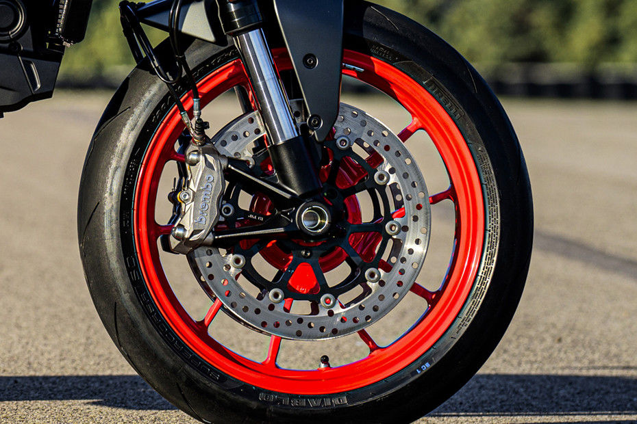Front Tyre View of Monster