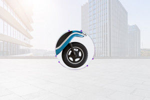 Front Tyre View of Sport 63 Mini