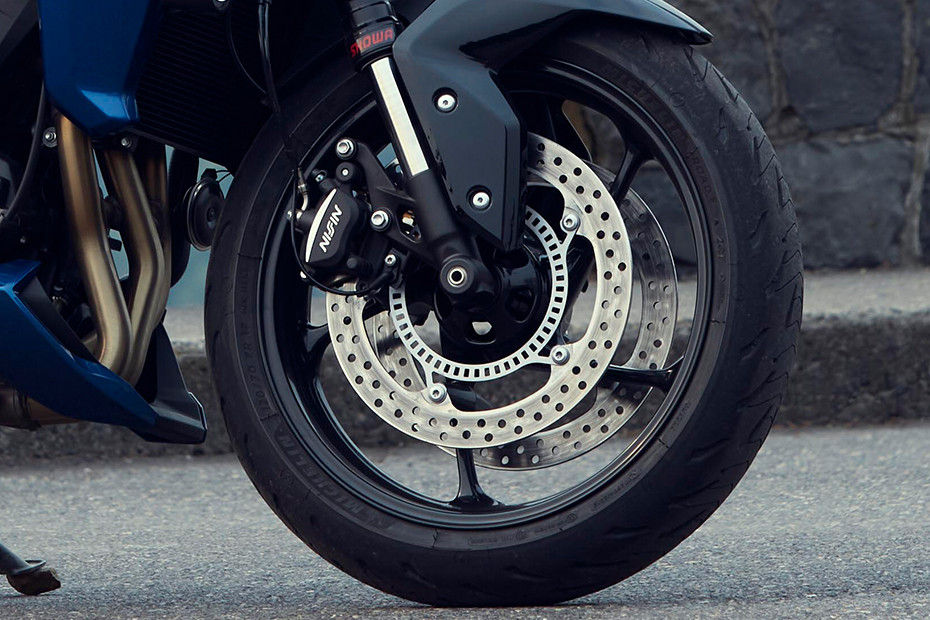 Front Tyre View of Tiger Sport 660