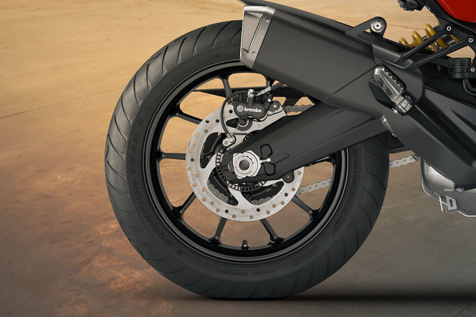 Rear Tyre View of Multistrada V2