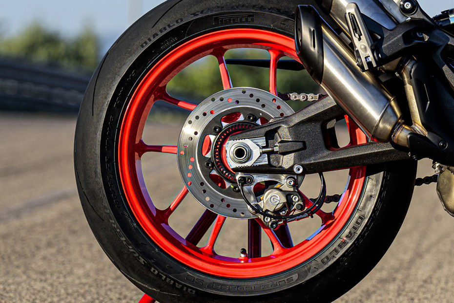 Rear Tyre View of Monster