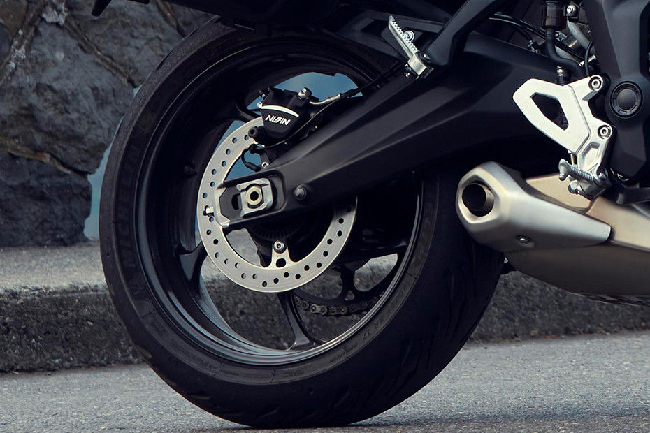 Rear Tyre View of Tiger Sport 660