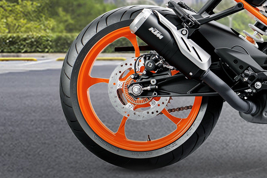 Rear Tyre View of 2021 RC 125