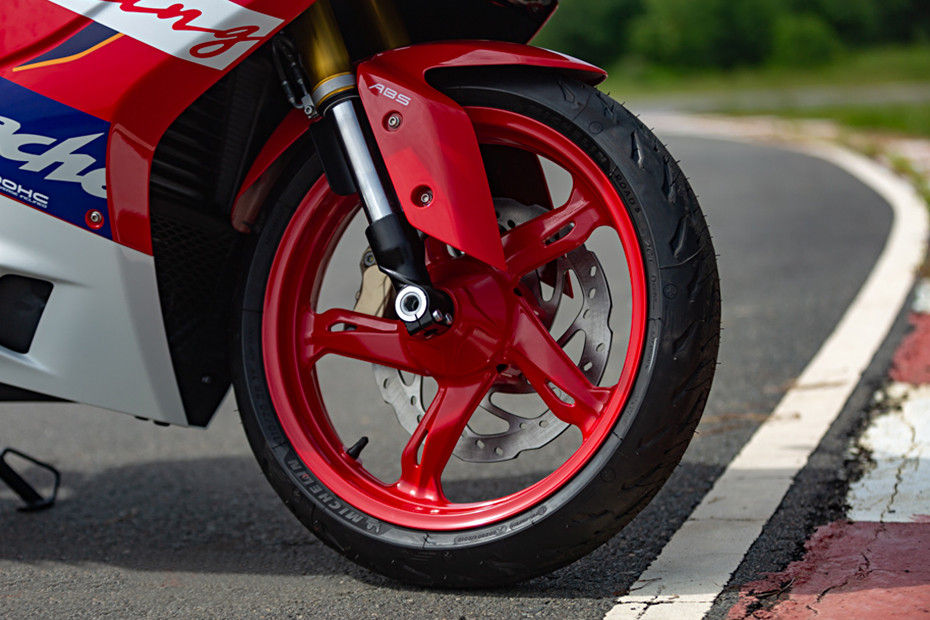 Front Tyre View of Apache RR 310