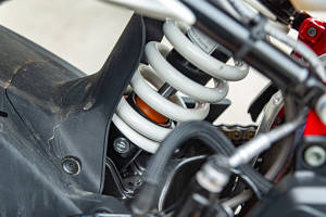 Rear Suspension View of Apache RR 310