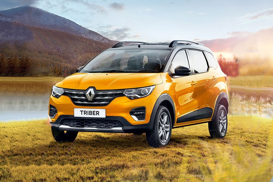 best 7 seater car under 15 lakhs with sunroof, Renault Triber Price justinder