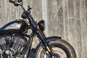 Front Mudguard & Suspension of Chief Bobber Dark Horse