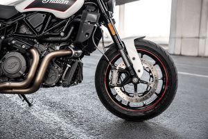 Front Tyre View of FTR