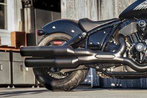 Rear Tyre View of Chief Bobber Dark Horse