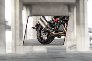 Rear Tyre View of FTR