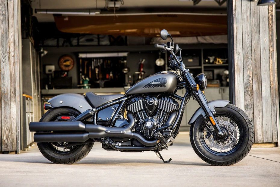 Right Side View of Chief Bobber Dark Horse
