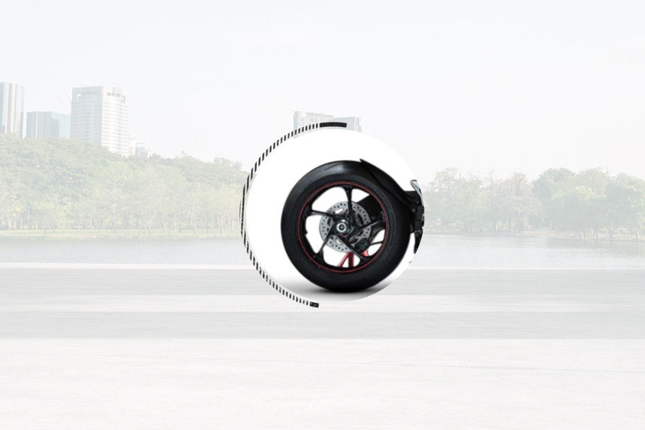 Rear Tyre View of Electric Bike
