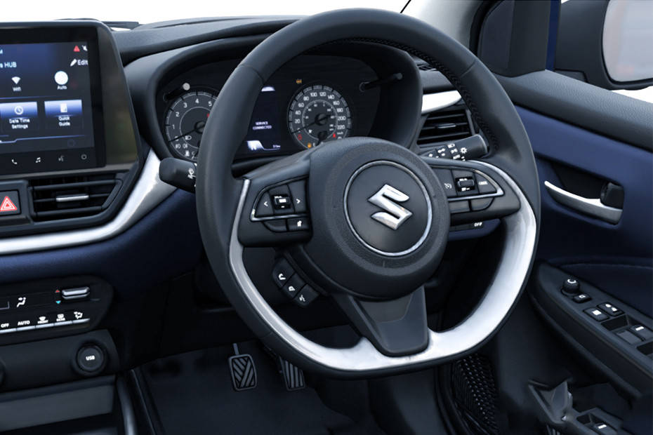 Steering close up Image of Baleno 2022