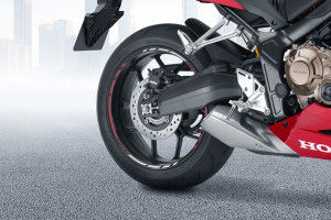 Rear Tyre View of CBR650R