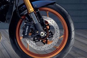 Front Brake View of Katana