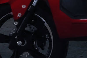 Front Brake View of Accelero Plus