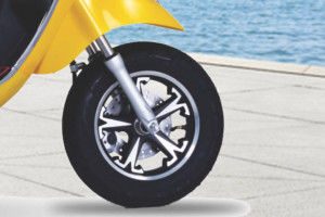 Front Tyre View of Flying