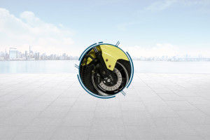 Front Brake View of Bumblebee