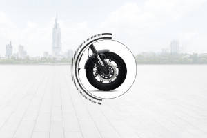 Front Tyre View of K-Light 250V