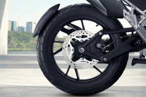 Rear Tyre View of Tiger 1200