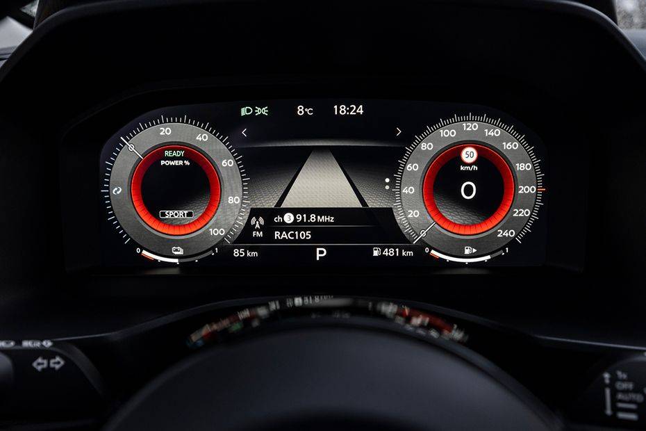 Instrumentation console on start-up Image of X-Trail