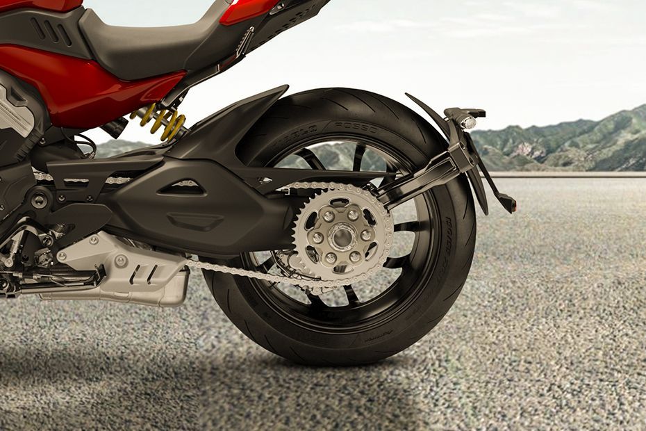 Rear Tyre View of Diavel V4