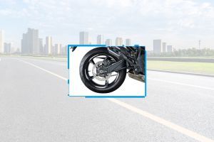 Rear Tyre View of 350T