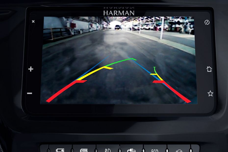 Rear view camera/parking sensor view Image of Tiago EV