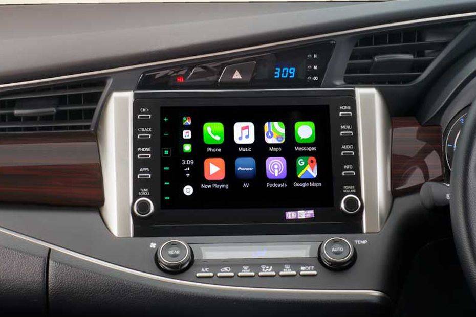 Infotainment System Main Menu Image of Innova Crysta