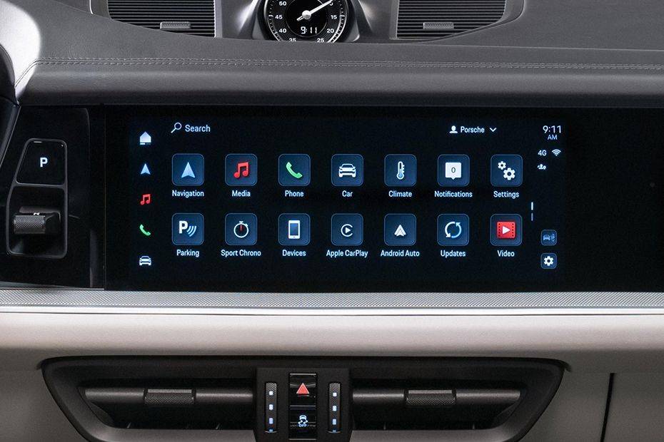 Infotainment System Main Menu Image of Cayenne 2024