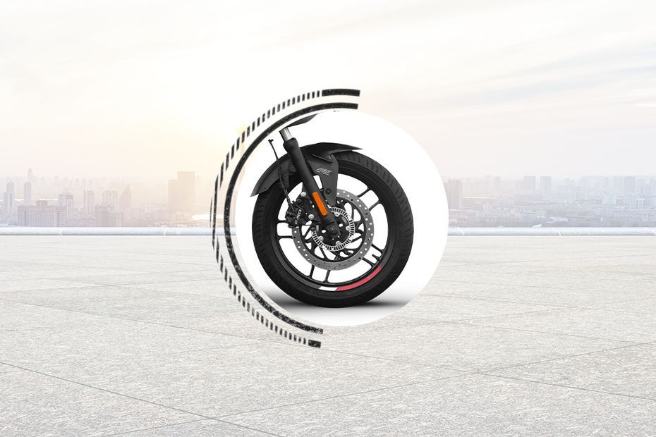 Front Tyre View of Pulsar F250
