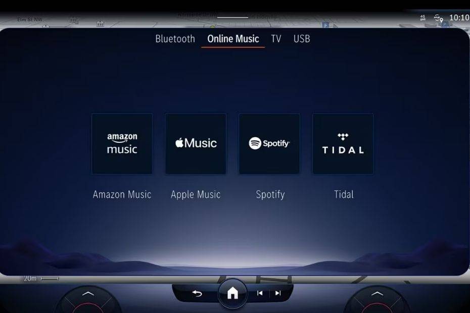 Infotainment System Main Menu Image of EQS