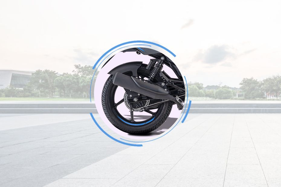 Rear Tyre View of Pulsar 150