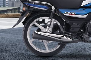 Rear Tyre View of CD 110 Dream
